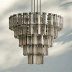 Delsie Round Chandelier 38''48''60'' - Cyran Lamps