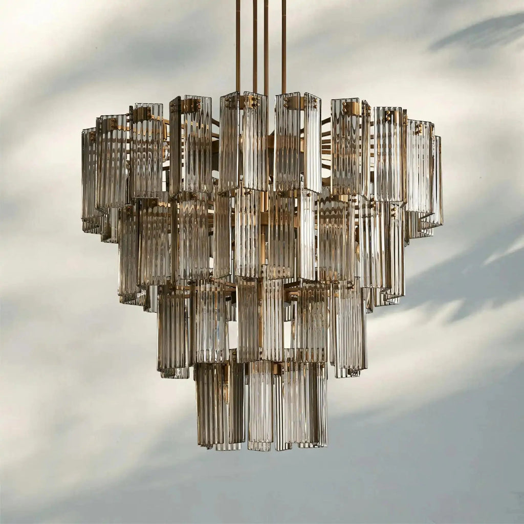 Delsie Round Chandelier 38''48''60'' - Cyran Lamps