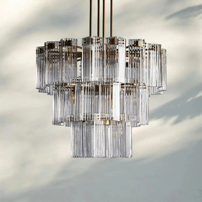 Delsie Round Chandelier 38''48''60'' - Cyran Lamps