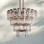 Delsie Round Chandelier 38''48''60'' - Cyran Lamps