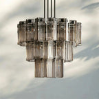 Delsie Round Chandelier 38''48''60'' - Cyran Lamps