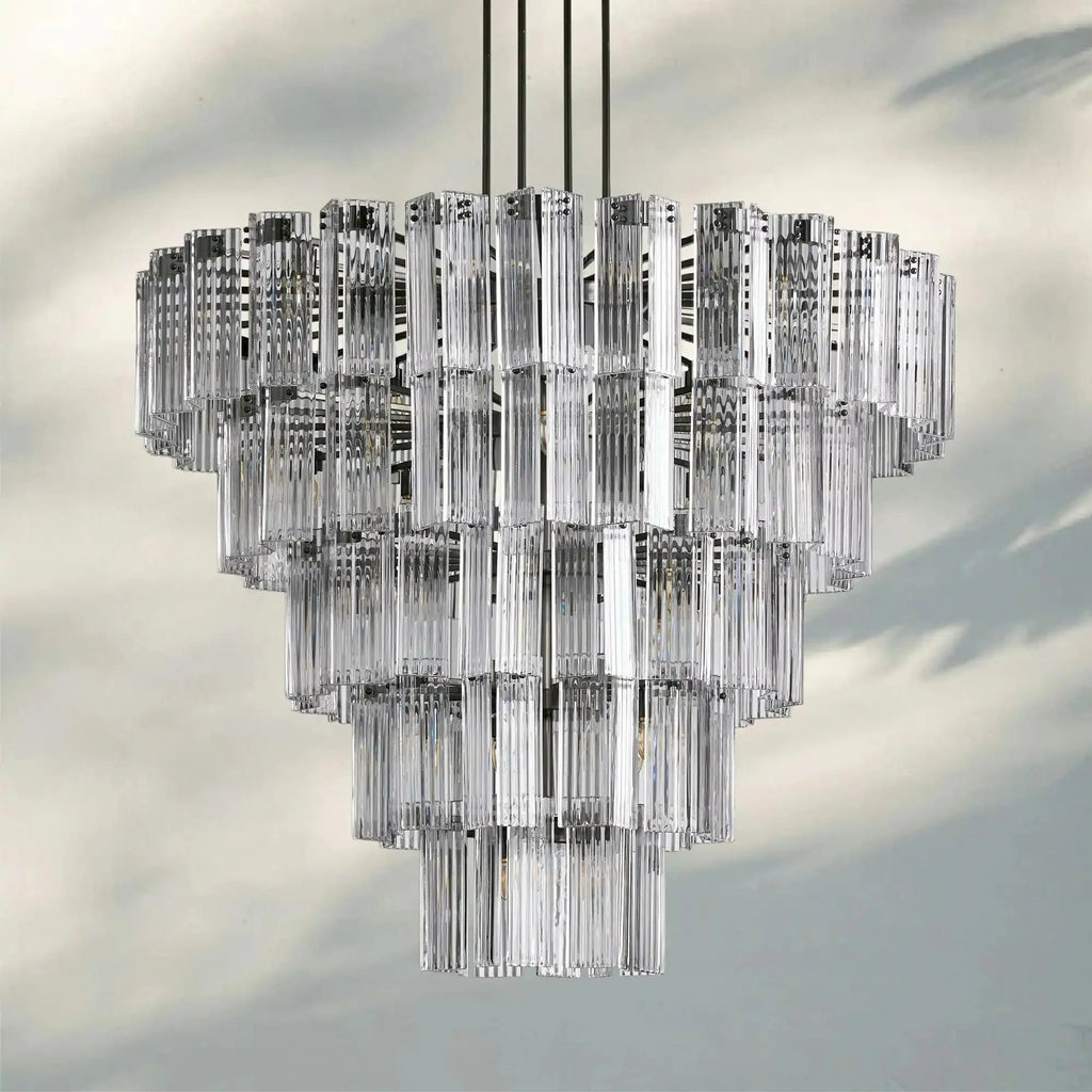 Delsie Round Chandelier 38''48''60'' - Cyran Lamps