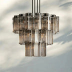 Delsie Round Chandelier 38''48''60'' - Cyran Lamps