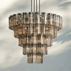 Delsie Round Chandelier 38''48''60'' - Cyran Lamps