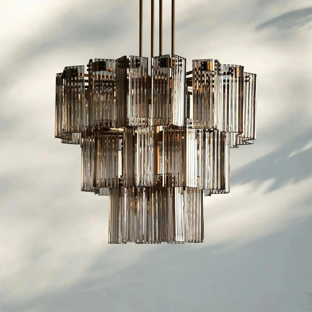Delsie Round Chandelier 38''48''60'' - Cyran Lamps