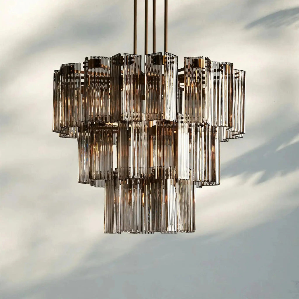 Delsie Round Chandelier 38''48''60'' - Cyran Lamps
