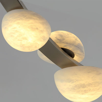 Dew Drops Alabaster Chandelier - L 188cm x H 120cm / L 74″ x H 47.2″Black & WhiteWarm LightCyranlamps