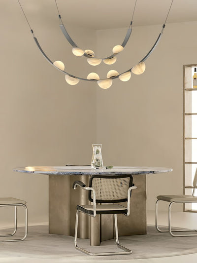 Dew Drops Alabaster Chandelier - L 188cm x H 120cm / L 74″ x H 47.2″Black & WhiteWarm LightCyranlamps