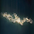 Ebuylight Leaves Combination Gingko Ceramics Chandelier - Cyran Lamps