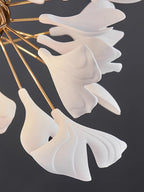 Ebuylight Leaves Combination Gingko Ceramics Chandelier - Cyran Lamps