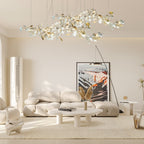 Ebuylight Leaves Combination Gingko Ceramics Chandelier - Cyran Lamps
