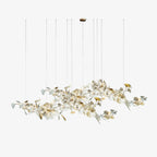Ebuylight Leaves Combination Gingko Ceramics Chandelier - Cyran Lamps