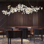 Ebuylight Leaves Combination Gingko Ceramics Chandelier - Cyran Lamps