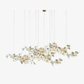 Ebuylight Leaves Combination Gingko Ceramics Chandelier - Cyran Lamps