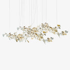 Ebuylight Leaves Combination Gingko Ceramics Chandelier - Cyran Lamps