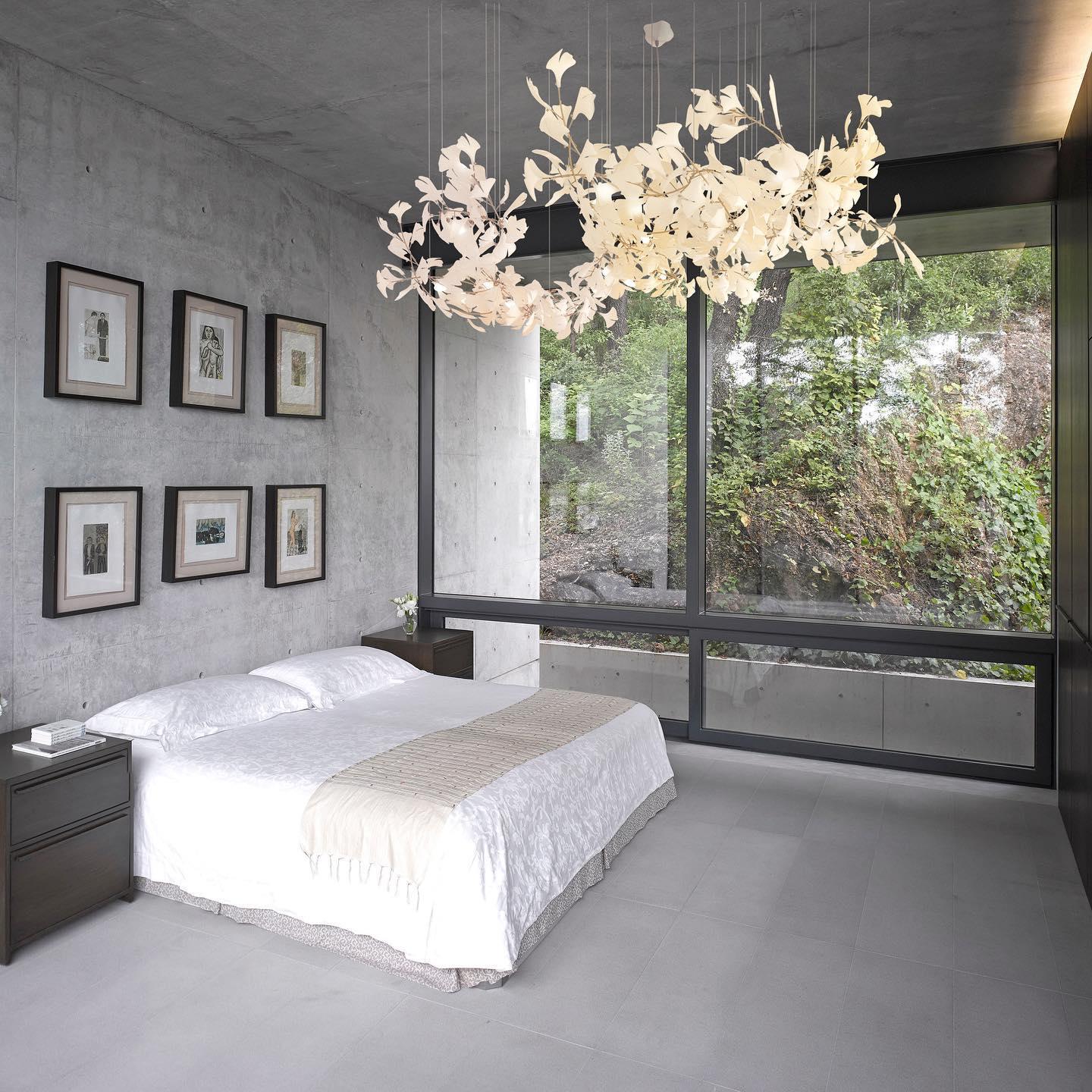 Ebuylight Leaves Combination Gingko Ceramics Chandelier - Cyran Lamps