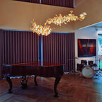 Ebuylight Leaves Combination Gingko Ceramics Chandelier - Cyran Lamps