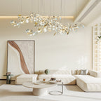 Ebuylight Leaves Combination Gingko Ceramics Chandelier - Cyran Lamps