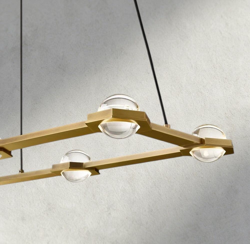 Ecletant Rectangular Chandelier 54", 72" - Cyran Lamps