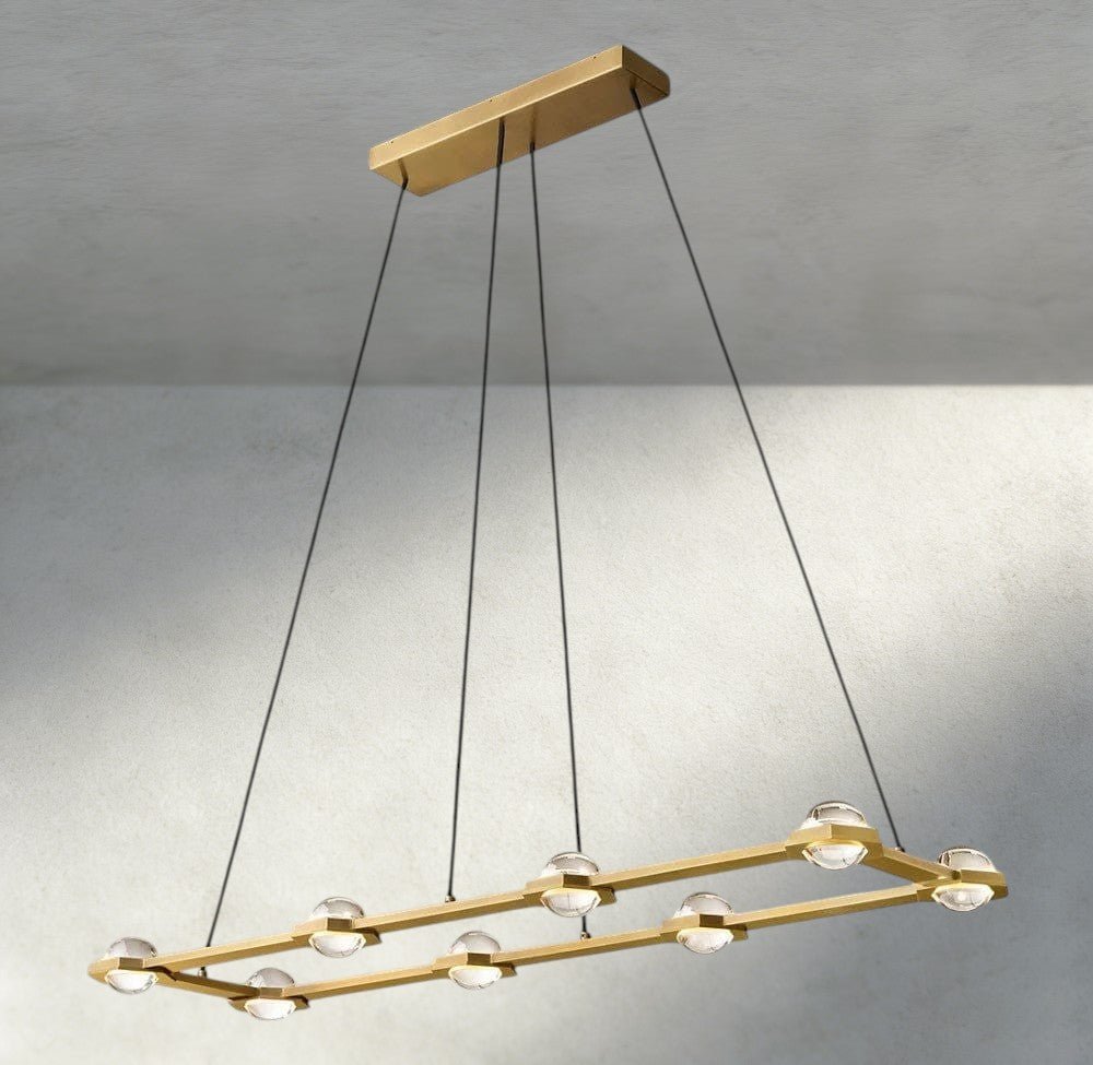Ecletant Rectangular Chandelier 54", 72" - Cyran Lamps