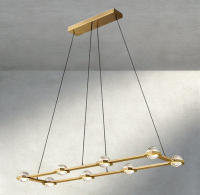 Ecletant Rectangular Chandelier 54", 72" - Cyran Lamps
