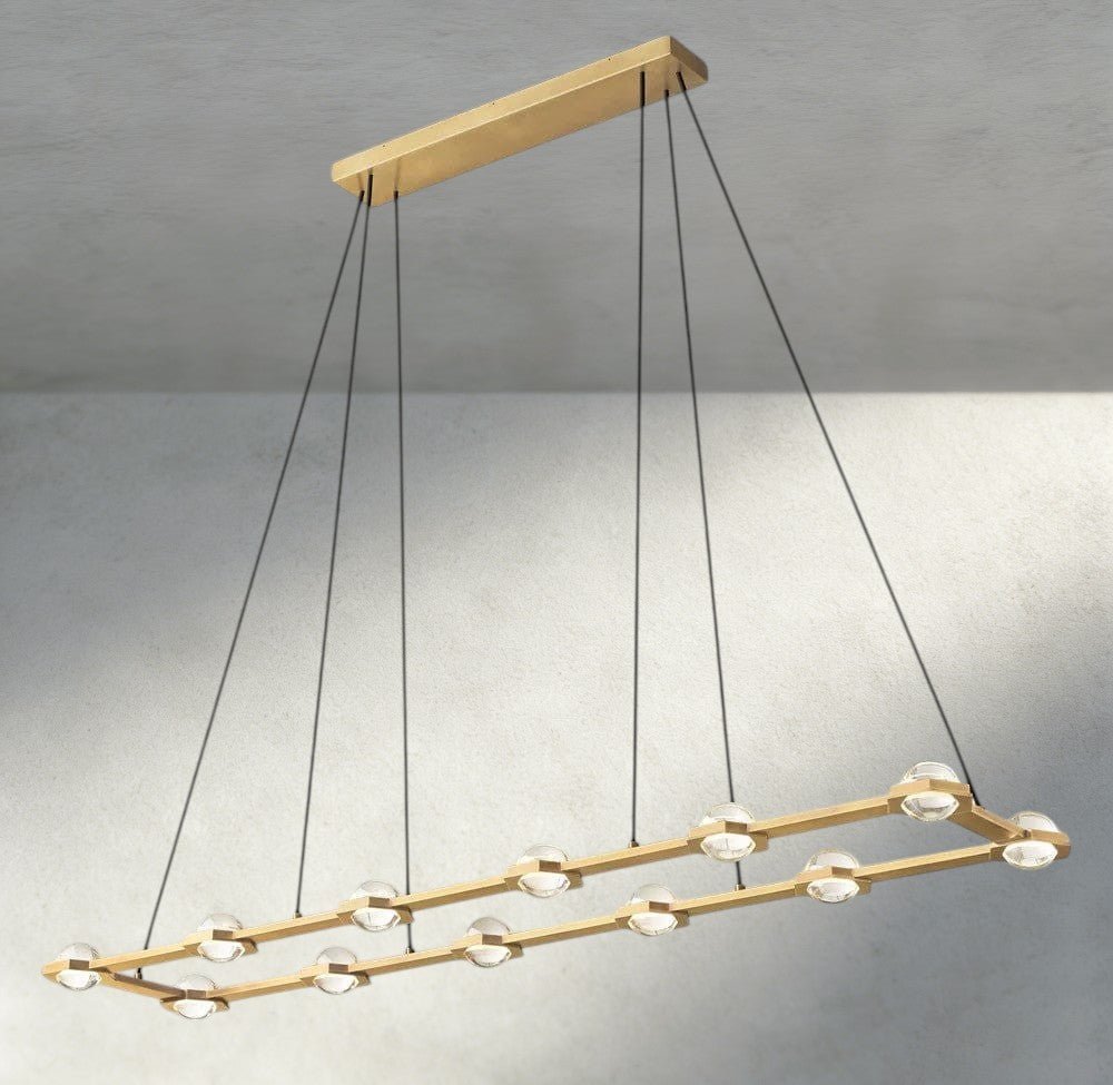 Ecletant Rectangular Chandelier 54", 72" - Cyran Lamps
