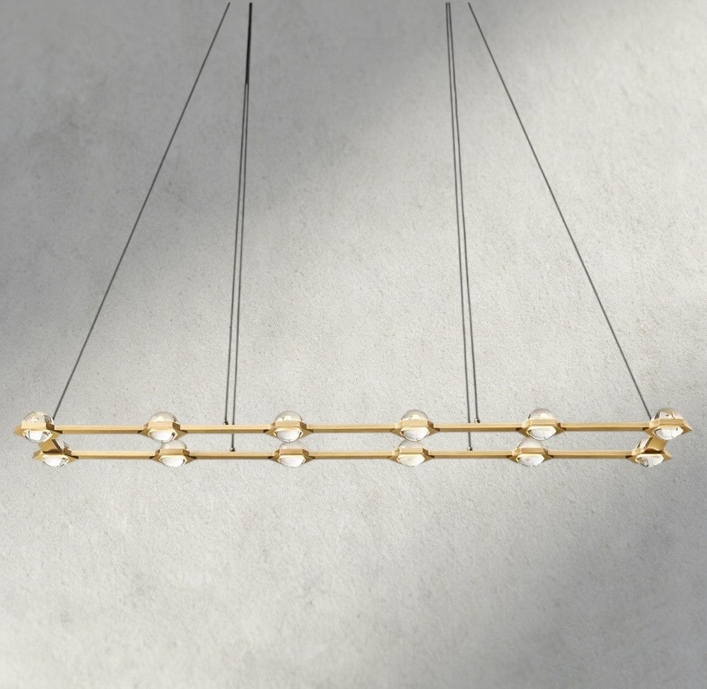 Ecletant Rectangular Chandelier 54", 72" - Cyran Lamps
