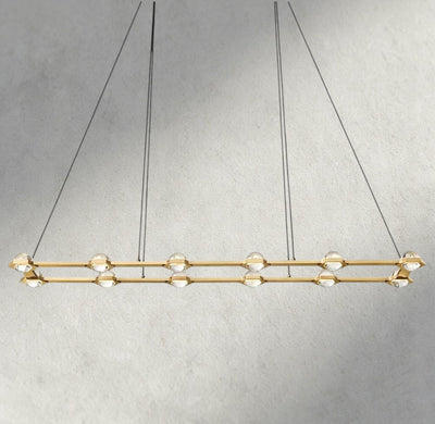 Ecletant Rectangular Chandelier 54", 72" - Cyran Lamps