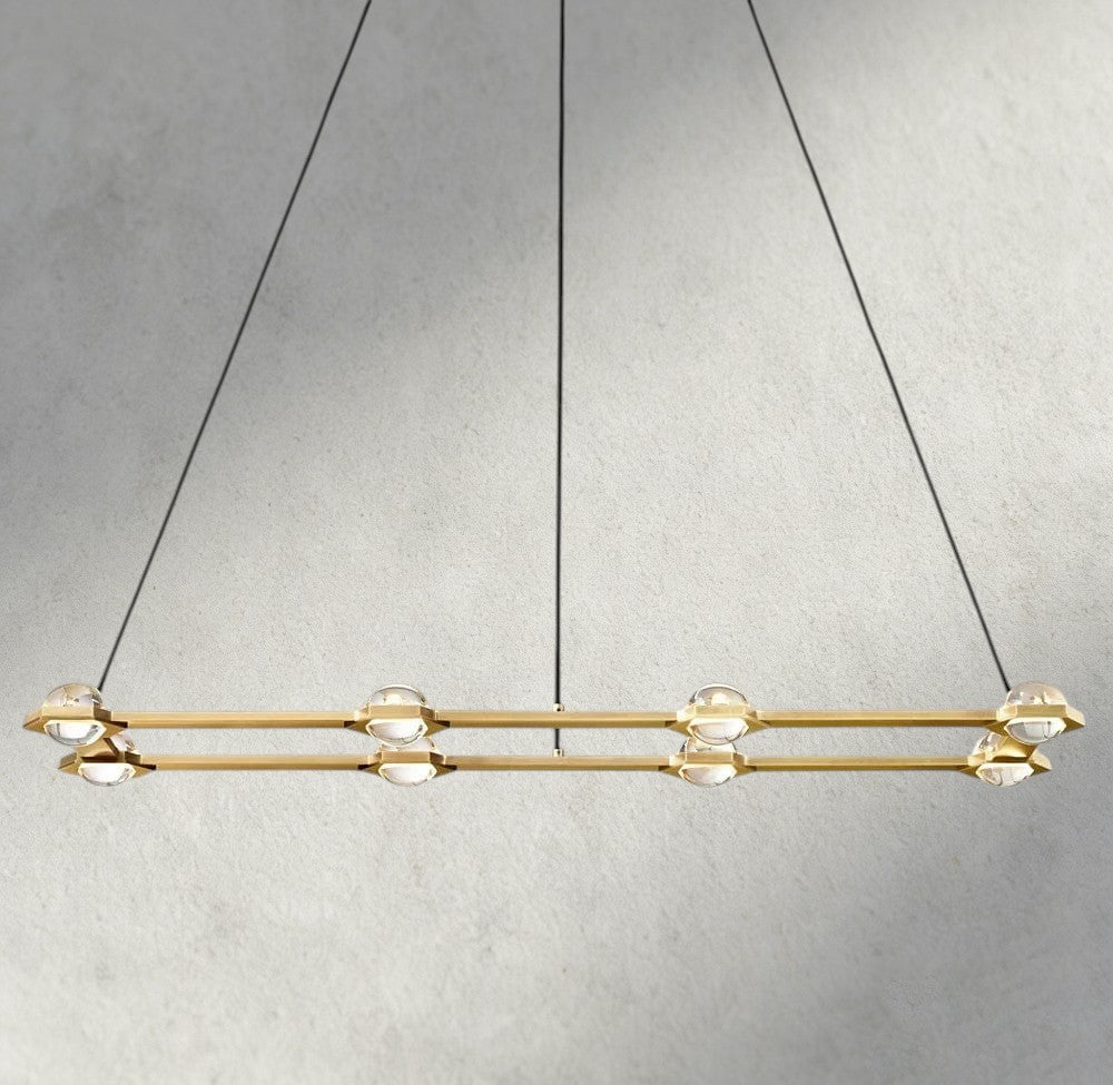 Ecletant Rectangular Chandelier 54", 72" - Cyran Lamps