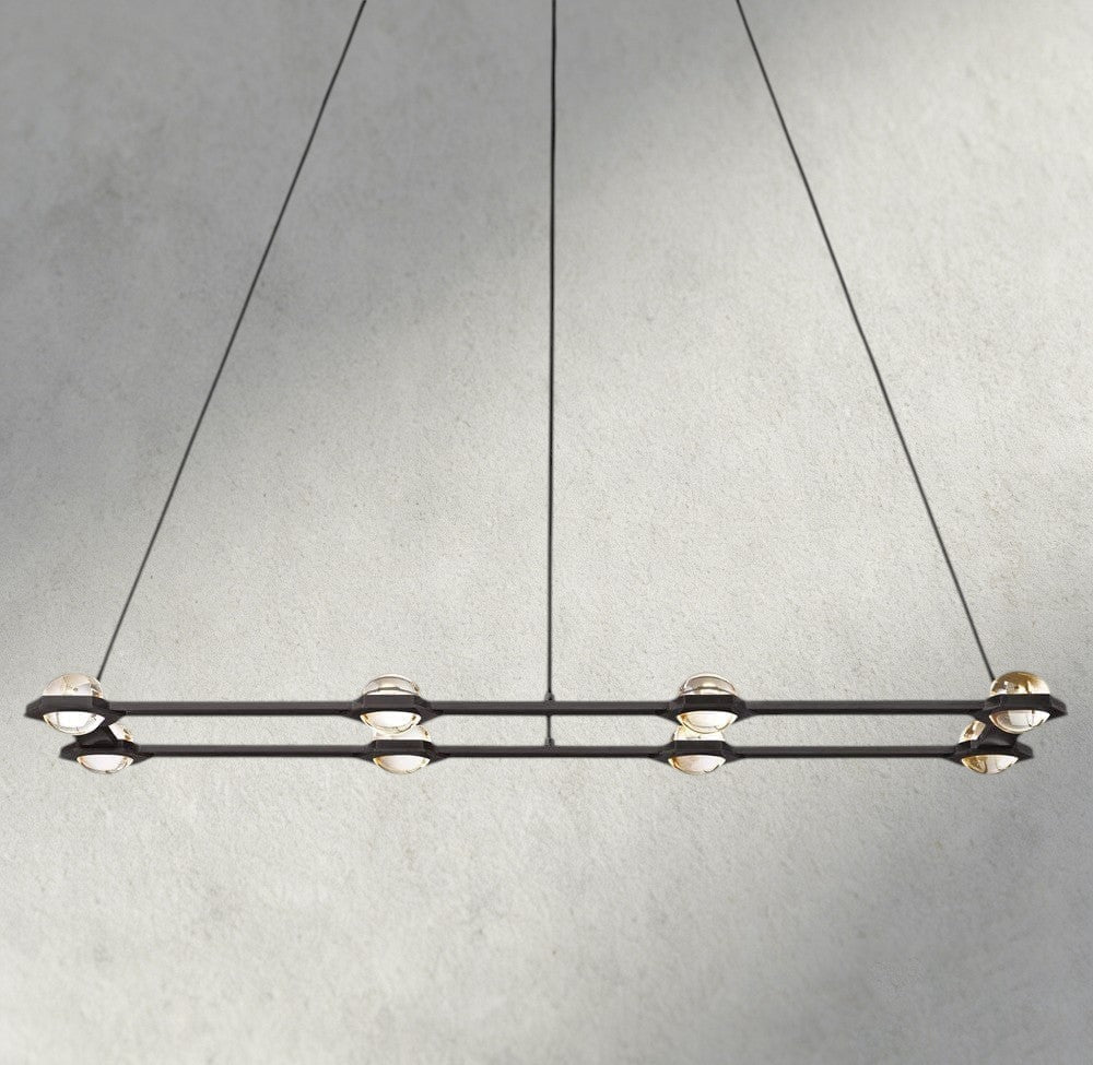Ecletant Rectangular Chandelier 54", 72" - Cyran Lamps