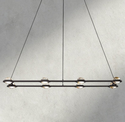 Ecletant Rectangular Chandelier 54", 72" - Cyran Lamps