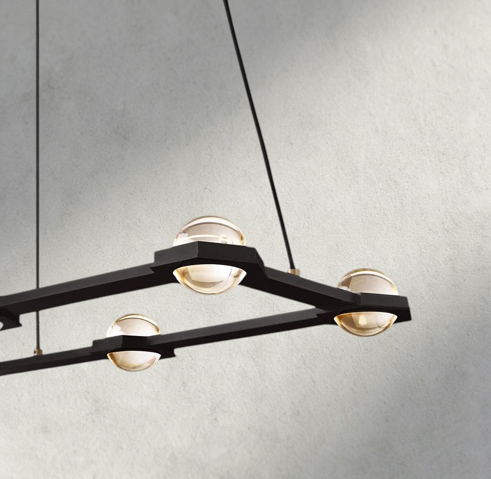 Ecletant Rectangular Chandelier 54", 72" - Cyran Lamps