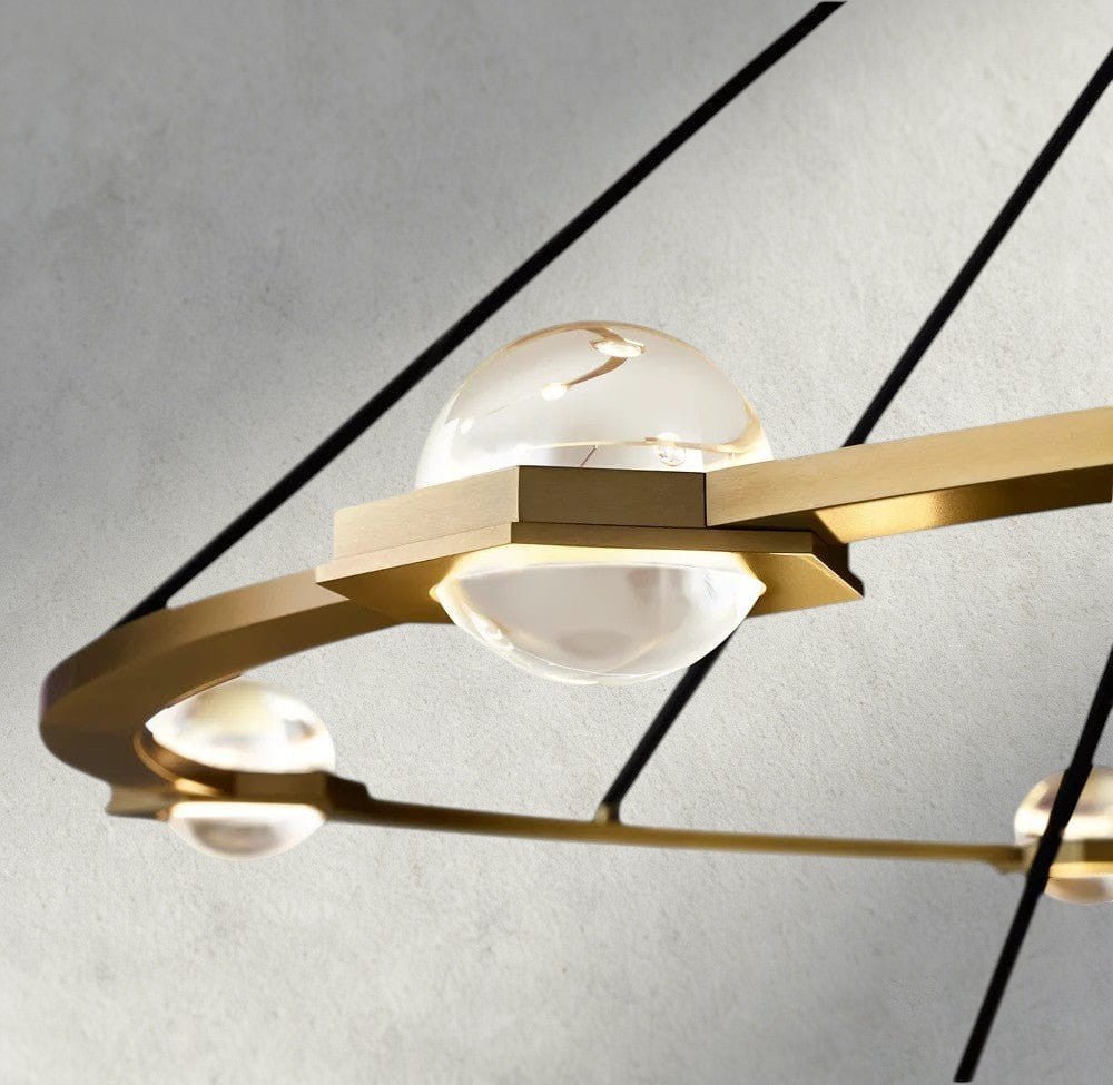 Ecletant Round Chandelier 36", 48", 60", Two - Tied 60" - Cyran Lamps