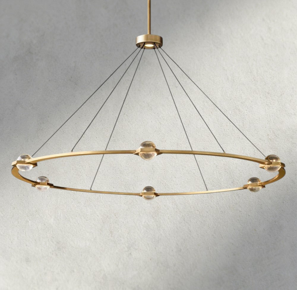 Ecletant Round Chandelier 36", 48", 60", Two - Tied 60" - Cyran Lamps