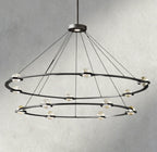 Ecletant Round Chandelier 36", 48", 60", Two - Tied 60" - Cyran Lamps