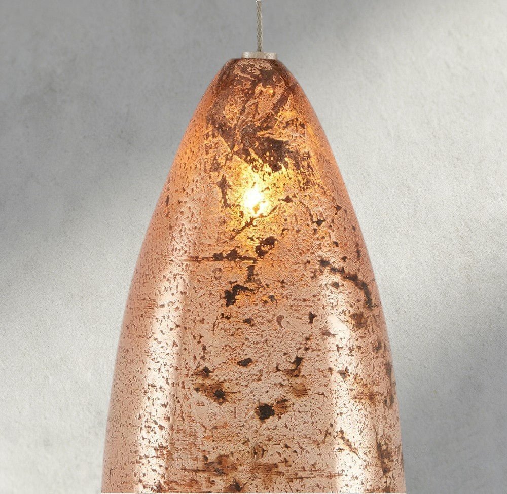Edda Linear Glass Chandelier 48", 54" - Cyran Lamps