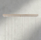 Edda Linear Glass Chandelier 48", 54" - Cyran Lamps