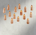 Edda Linear Glass Chandelier 48", 54" - Cyran Lamps
