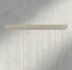 Edda Linear Glass Chandelier 48", 54" - Cyran Lamps