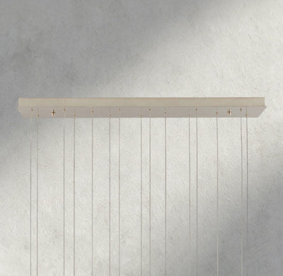 Edda Linear Glass Chandelier 48", 54" - Cyran Lamps
