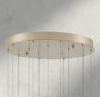 Edda Round Glass Chandelier 23", 35" - Cyran Lamps