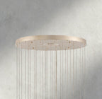 Edda Round Glass Chandelier 23", 35" - Cyran Lamps