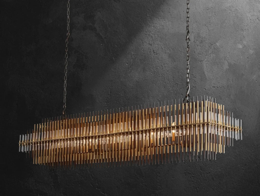 Emily Rectangular Chandelier - Cyran Lamps