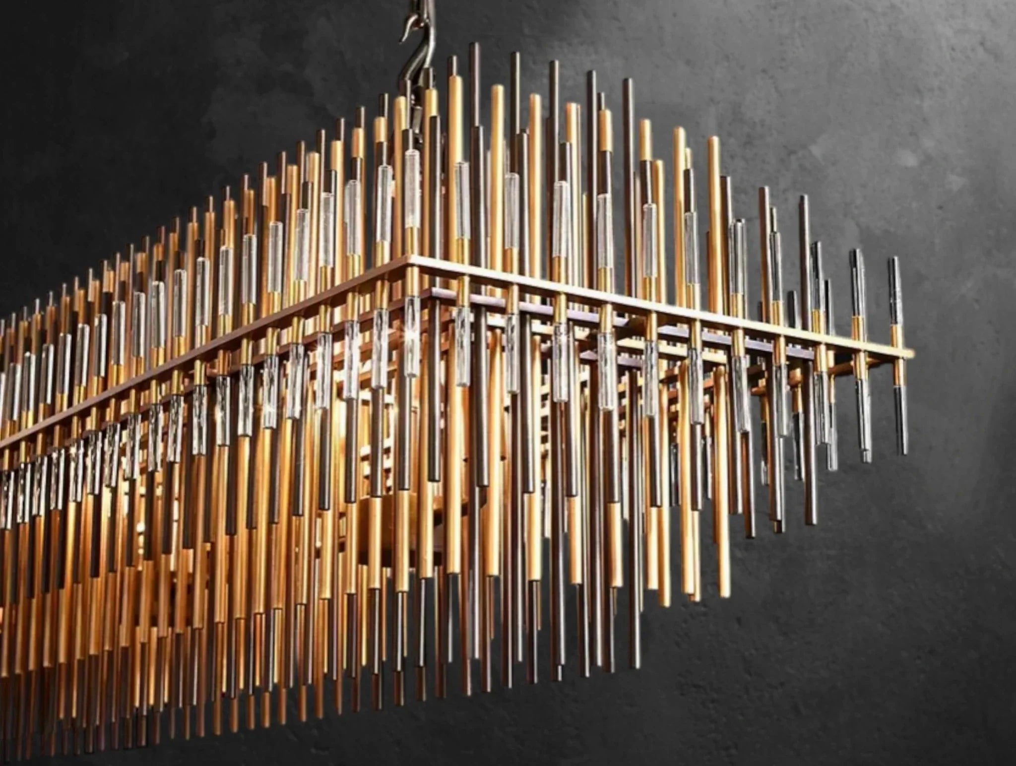 Emily Rectangular Chandelier - Cyran Lamps