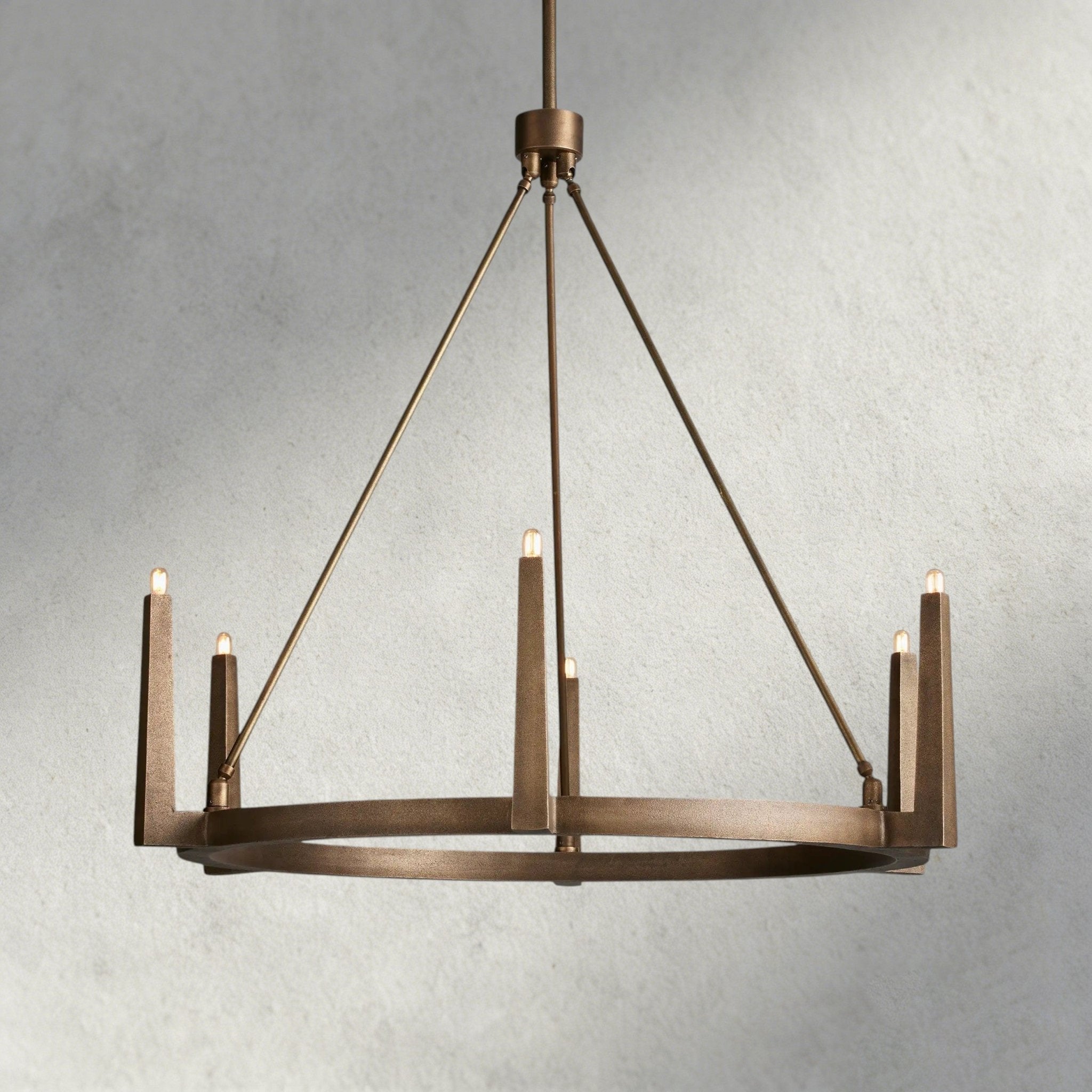 Emmet Round Chandelier 42", 54" - Cyran Lamps