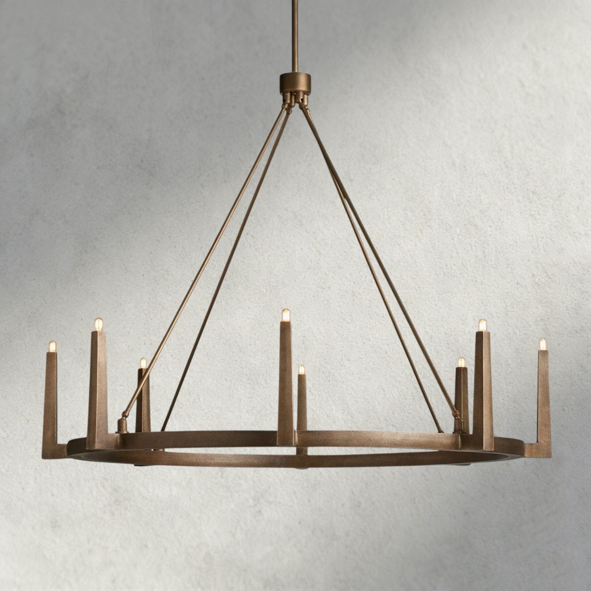 Emmet Round Chandelier 42", 54" - Cyran Lamps