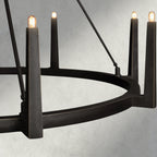 Emmet Round Chandelier 42", 54" - Cyran Lamps