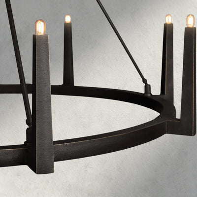 Emmet Round Chandelier 42", 54" - Cyran Lamps