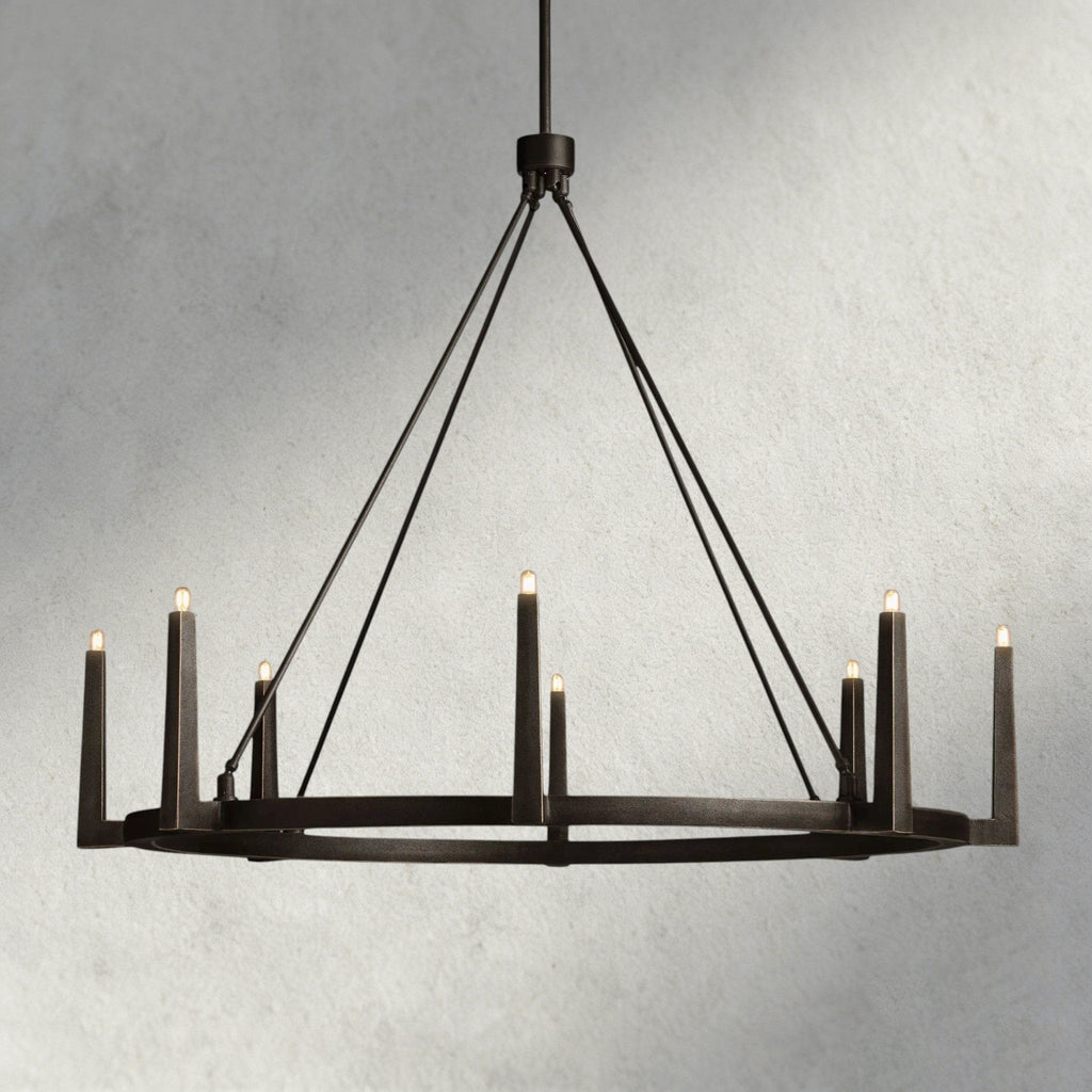 Emmet Round Chandelier 42", 54" - Cyran Lamps