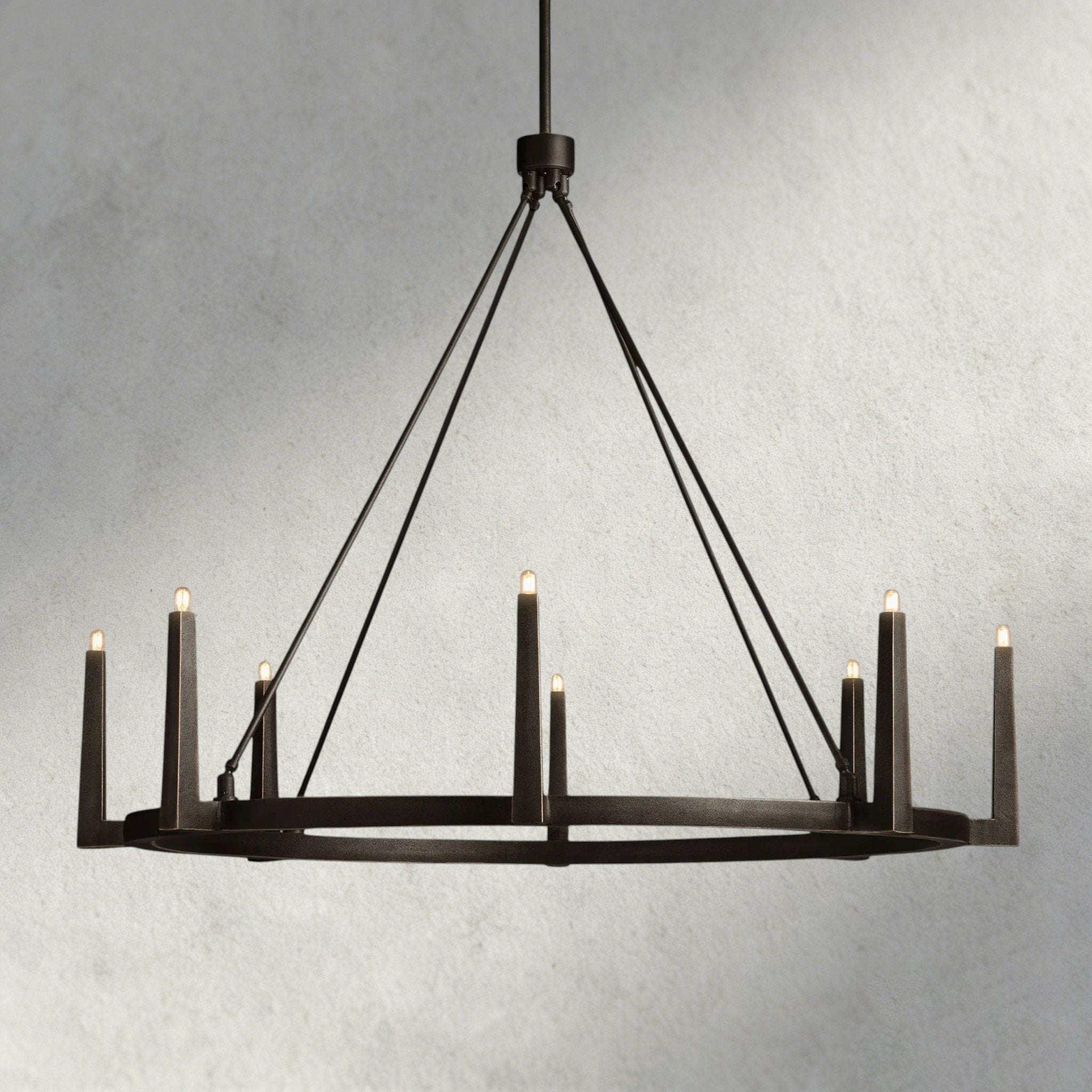 Emmet Round Chandelier 42", 54" - Cyran Lamps